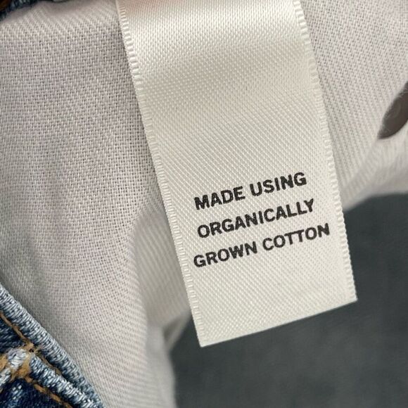 AGOLDE Riley High Rise Straight Crop Jeans – Frequency Wash Denim Size 30 - Picture 16 of 17